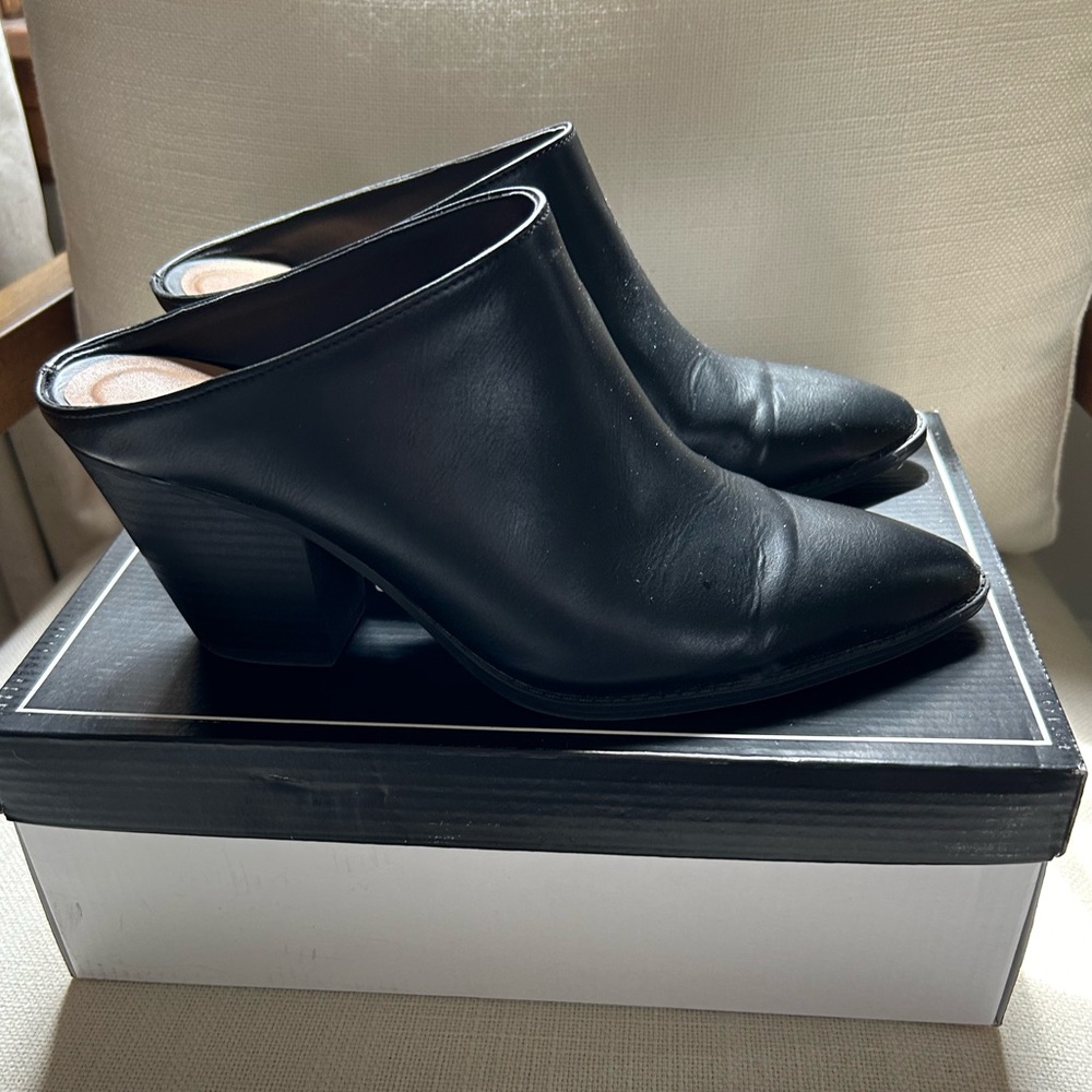 Almond Toe Mules!